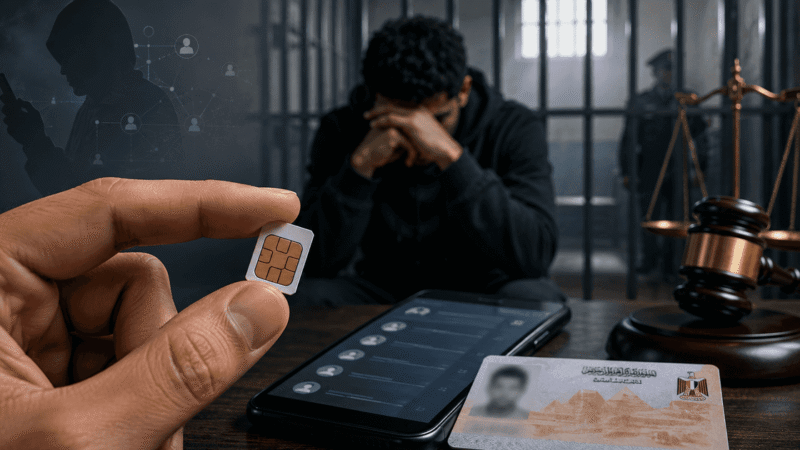 Egyptian Student Sentenced to 25 Years Over Unknowingly Held SIM Card
