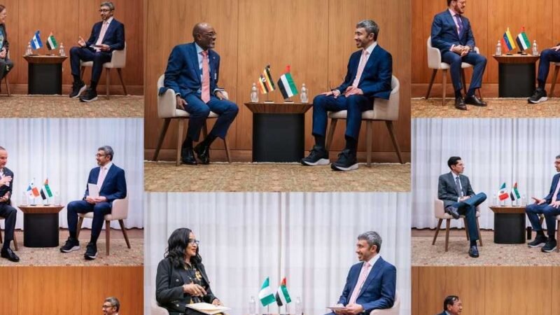 UAE Foreign Minister Holds Diplomatic Talks at UN General Assembly
