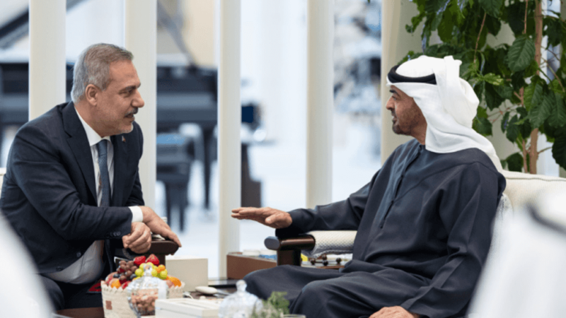 UAE President Receives Turkish Foreign Minister in Abu Dhabi