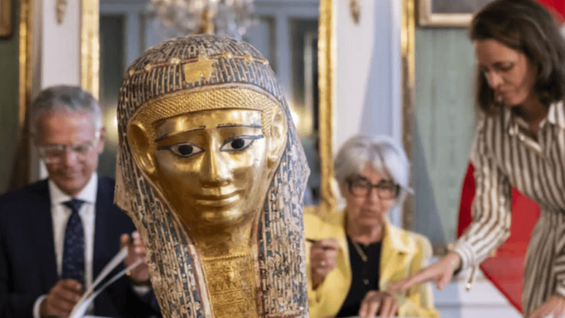 Egypt Successfully Recovers Ancient Golden Mask from Switzerland